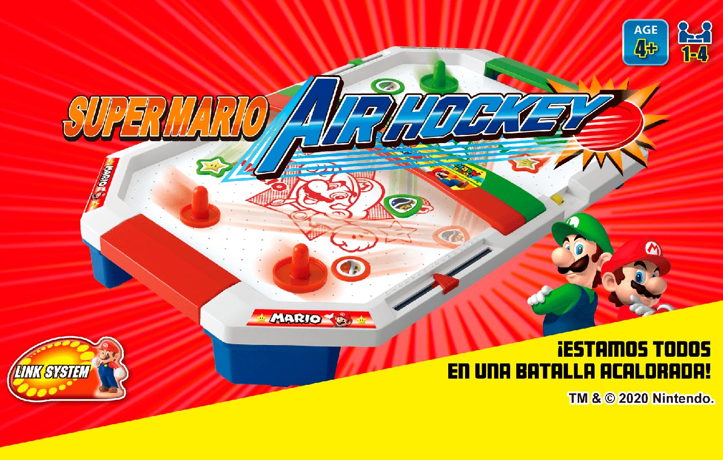 Super Mario Air Hockey