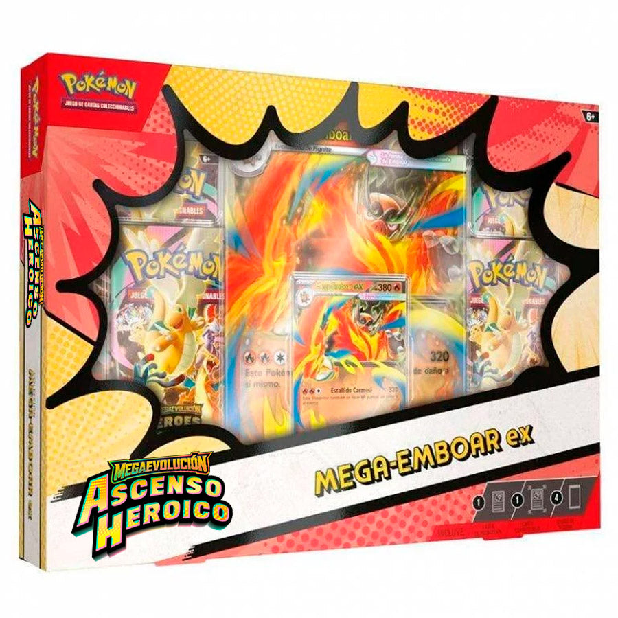 JCC Pokémon: Megaevolución - Ascenso Heroico Mega-Emboar ex
