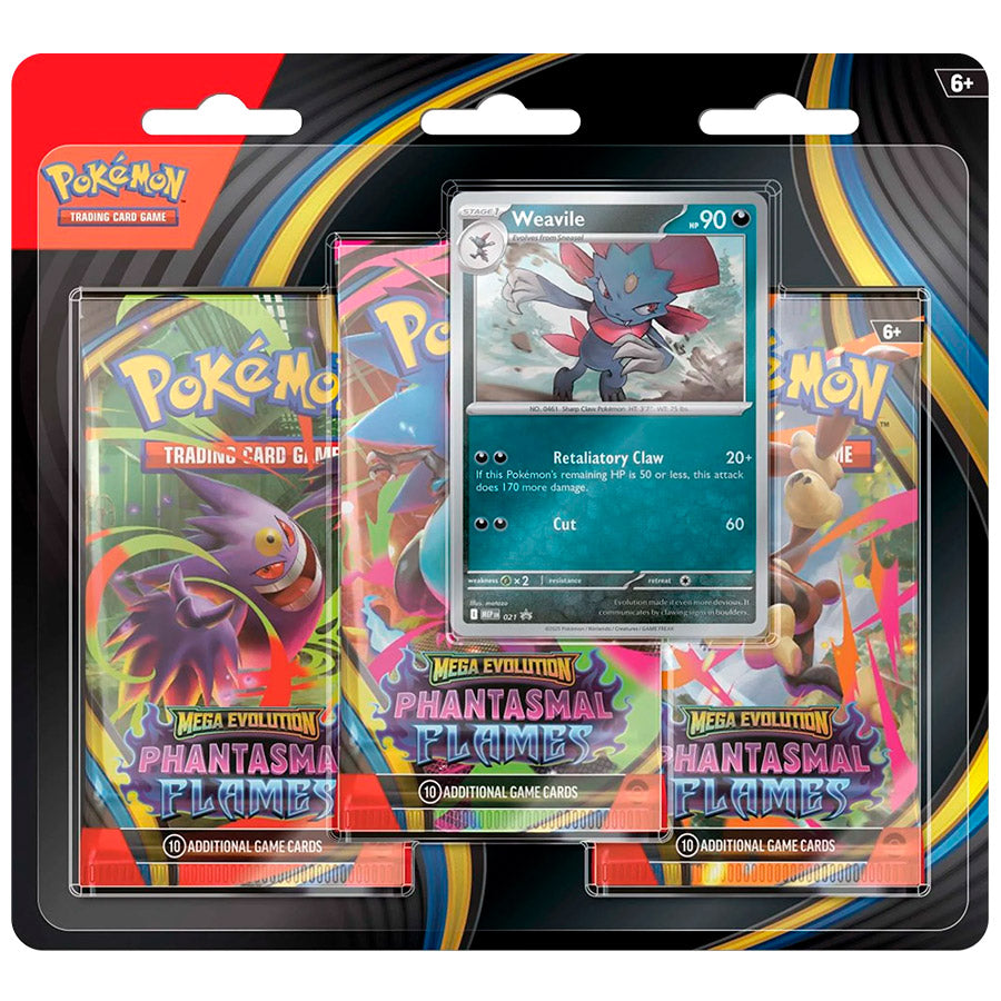 Pokémon TCG: Mega Evolution - Phantasmal Flames Triple Pack